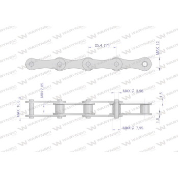 Łańcuch rolkowy L208A-32PZ zastosowanie Claas 678194. 678194.0. 0006781940 Waryński-98827