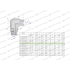 Kolanko hydrauliczne nastawne calowe BB 3/8" x 1/2" BSP z regulacją Waryński