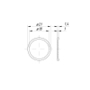 Membrana zaworu 0-104/07 fi 22mm Opryskiwacz-9912