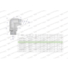 Kolanko hydrauliczne nastawne BB M16x1.5 10L x 1/4"BSP z regulacją Waryński