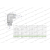 Kolanko hydrauliczne nastawne BB M30x2 22L x 3/4"BSP z regulacją Waryński
