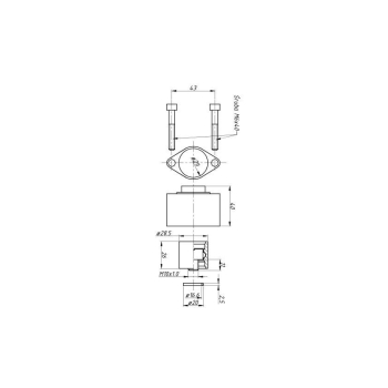 Kołpak tylny z zatrzaskiem do rozdzielaczy hydraulicznych P40 (40 litrów)-9916